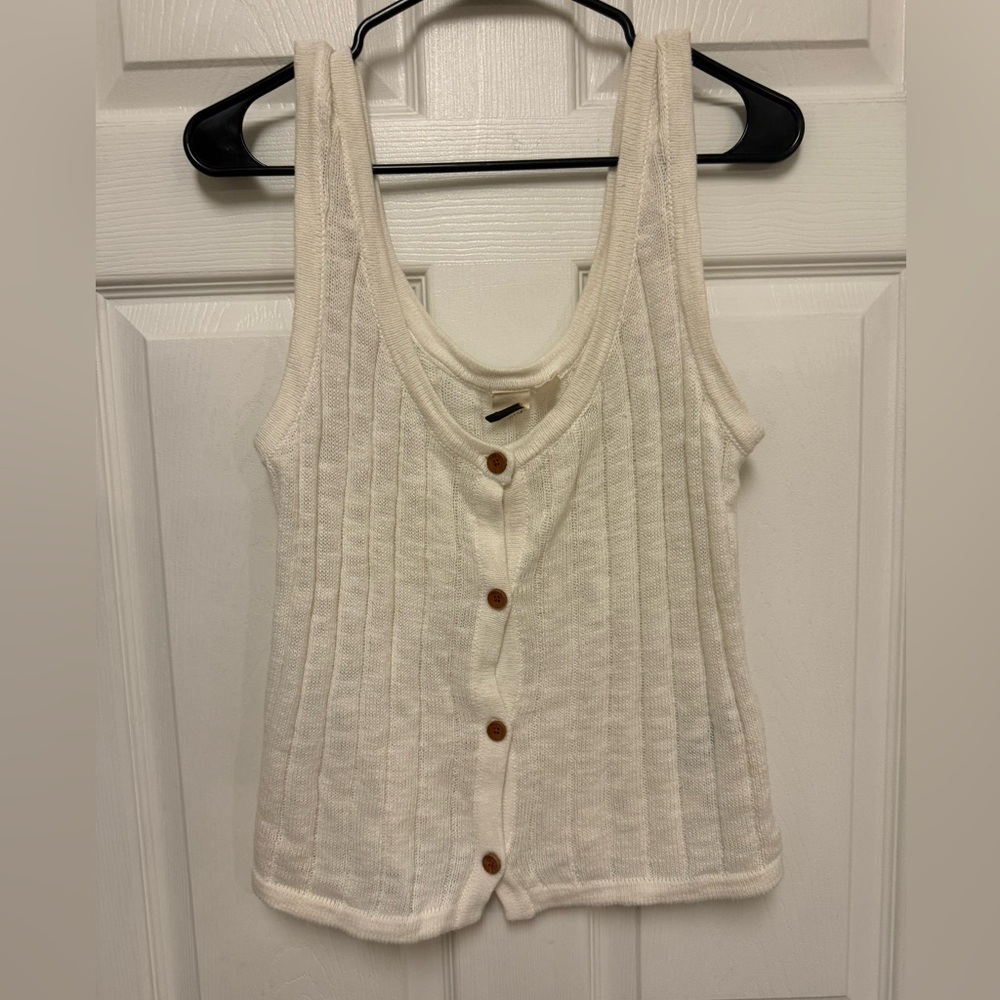 Roxy Women's Be Sensational Buttoned Knit Lightweight Sweater Tank